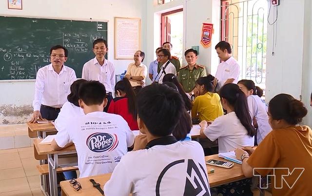 Đoàn công tác của Bộ Giáo dục và Đào tạo do đồng chí Mai Văn Trinh, Cục trưởng Cục khảo thí và kiểm định chất lượng giáo dục làm trưởng đoàn, đã kiểm tra công tác chuẩn bị kỳ thi THPT quốc gia năm 2019 tại tỉnh Thanh Hóa.
