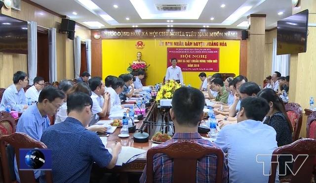  Đoàn thẩm định công nhận xã đạt chuẩn nông thôn mới của tỉnh đã tổ chức thẩm định, xét công nhận xã đạt chuẩn Nông thôn mới năm 2019 cho 3 xã của huyện Hoằng Hóa