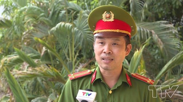 Trung tá Nguyễn Thành Vĩnh (Đội trưởng Đội Cảnh sát điều tra tội phạm về ma tuý, Công an Thành phố Thanh Hoá)