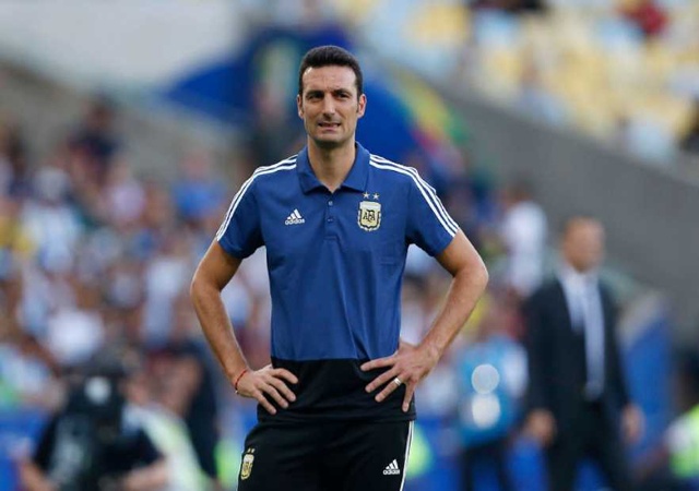 HLV Lionel Scaloni của Argentina. (Ảnh: Getty)