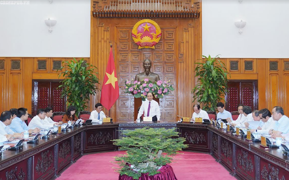 Thủ tướng Nguyễn Xuân Phúc làm việc với VTV.