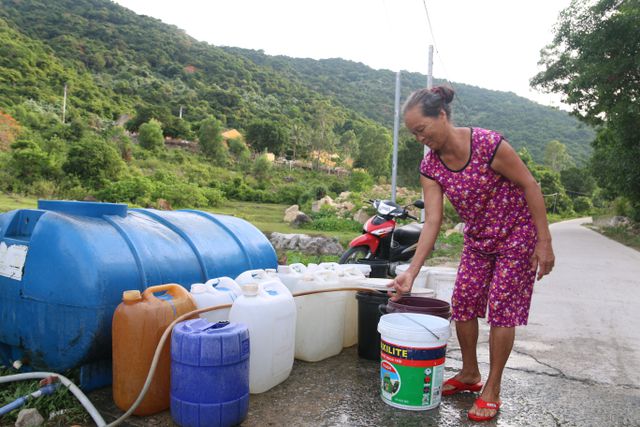 Nước sinh sinh hoạt ở Cù Lao Chàm đang thiếu hụt trầm trọng
