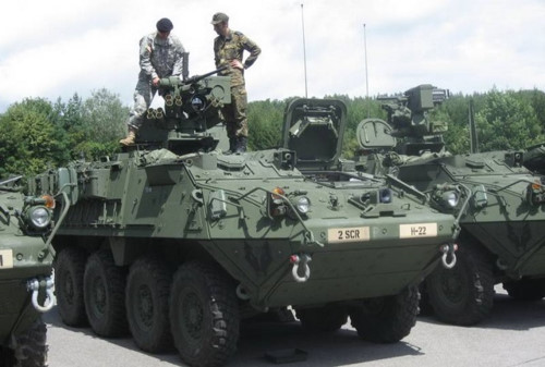 xe bọc thép M1126 Stryker ICV của Mỹ. xe bọc thép M1126 Stryker ICV của Mỹ.