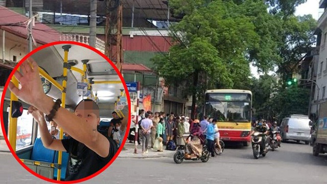 Người đàn ông thủ dâm trên xe buýt đông người. (ảnh: Thanh Niên)