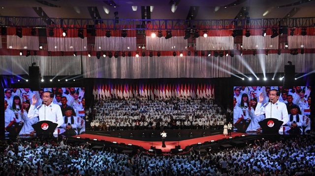 Tổng thống Joko Widodo đưa ra Tầm nhìn Indonesia. Nguồn: Suara