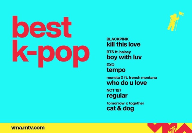 MTV công bố hạng mục mới dành cho các nghệ sĩ Kpop. 