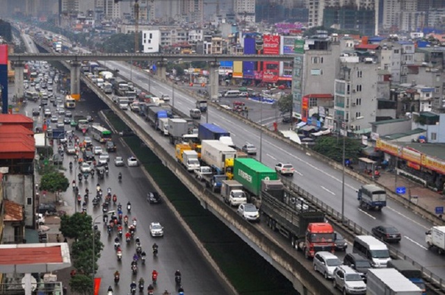 Dự kiến TP Hà Nội sẽ lập trạm thu phí tự động tại khu vực Vành đai 3- Khuất Duy Tiến để thu phí phương tiện vào thành phố.