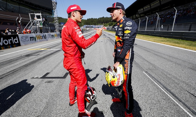 Charles Leclerc v&agrave; Max Verstappen. (Ảnh: Getty)