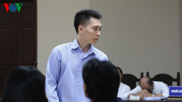 Bị cáo Nguyễn Văn Trường tại tòa. (Ảnh: Trọng Phú)