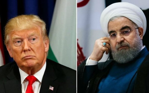 Lãnh đạo Mỹ Trump và Iran Rouhani. Ảnh: BBC.