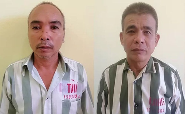 ghi can Tài (trái) và Long bị điều tra về tội Lừa đảo chiếm đoạt tài sản. Ảnh:  Đức Hùng