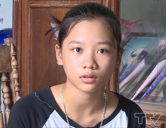  Em Nguyễn Thị Định- Thôn 1, xã Quảng Tâm, thành phố Thanh Hóa:  "Em rất xúc động khi nhận được quà của các anh chị đoàn viên thanh niên, em sẽ cố gắng học thật tốt để trở thành người có ích cho xã hội "