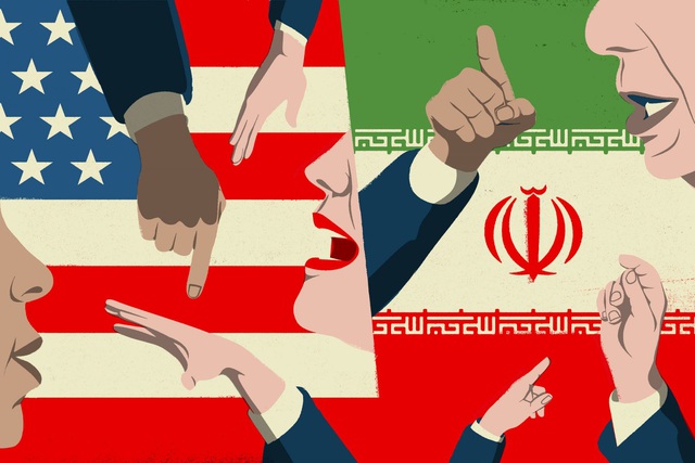 Chuyện máy bay bị bắn rơi tại Iran đã lấn át chính cả chuyện đối địch giữa Mỹ - Iran trên chính trường và dư luận thế giới. Minh họa của The New Yorker