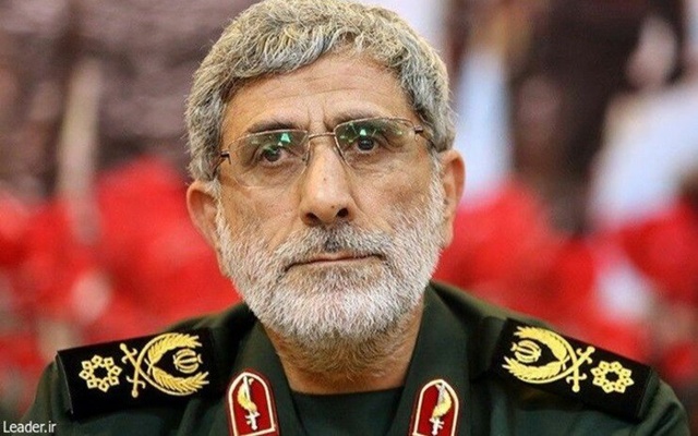 Tướng Esmail Ghaani vừa được bổ nhiệm làm người đứng đầu lực lượng Quds của Iran vào hôm 3/1. Ảnh: Văn phòng Lãnh tụ Tối cao Iran.