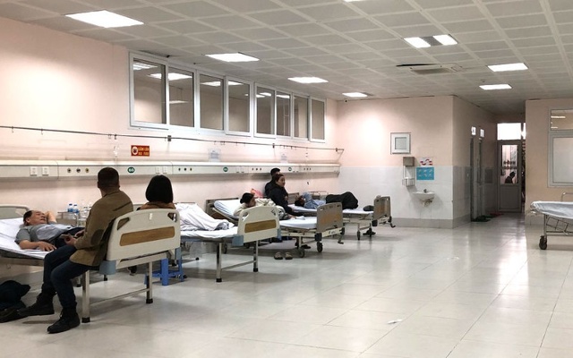 Tại khoa Cấp cứu của Bệnh viện Đa khoa Đức Giang, số ca tai nạn giao thông giảm rõ rệt. (Ảnh: Hà Nội Mới)