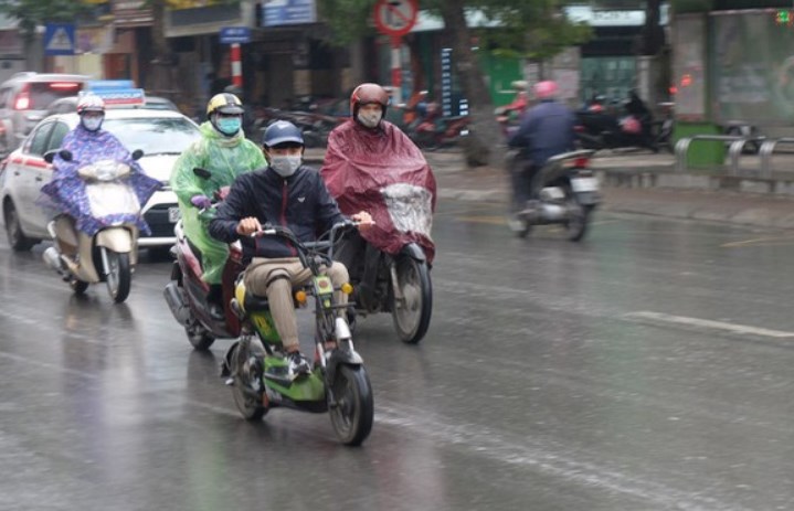 Hà Nội ngày có mưa và mưa nhỏ