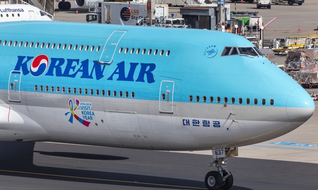 Máy bay của hãng hàng không Korean Air. (Ảnh: Yonhap)