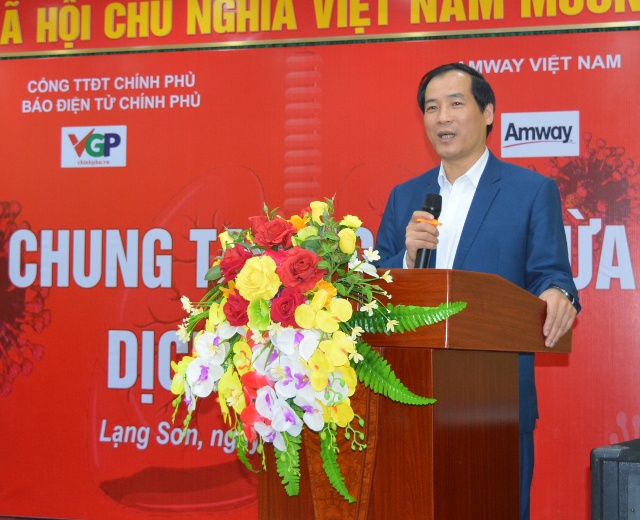 Phó Chủ tịch UBND tỉnh Lạng Sơn Dương Xuân Huyên phát biểu tại chương trình