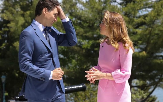 Vợ chồng Thủ tướng Canada Trudeau. Ảnh: Getty.