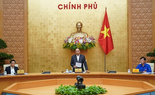 Thủ tướng Nguyễn Xuân Phúc chủ trì buổi làm việc với Trung ương Đoàn Thanh niên Cộng sản Hồ Chí Minh - Ảnh: VGP/Quang Hiếu 