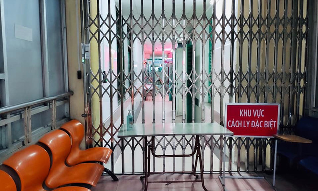 Khoa chấn thương chỉnh hình Bệnh viện Xanh Pôn ở thời điểm bị phong tỏa - Ảnh: Bệnh viện cung cấp