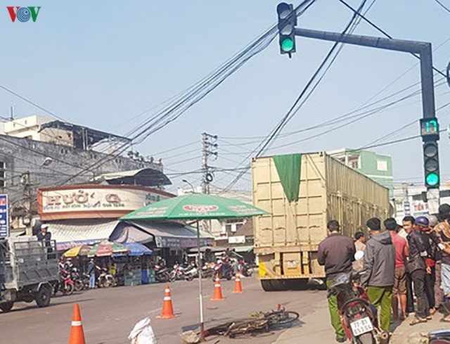 Hiện trường vụ tai nạn.