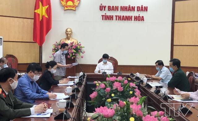 Chủ tịch UBND tỉnh Nguyễn Đình Xứng chủ trì hội nghị nghe báo cáo phương án thành lập bệnh viện chuyên điều trị người nhiễm Covid-19 tại Thanh Hóa.