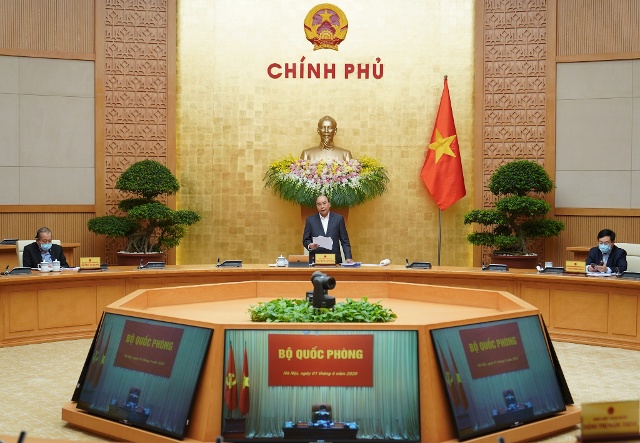 Thủ tướng chủ trì phiên họp Chính phủ thường kỳ tháng 3/2020. Ảnh: VGP/Quang Hiếu