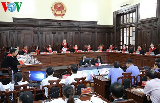 Chánh án Toà án Nhân dân Tối cao - Nguyễn Hoà Bình chủ toạ phiên toà Giám đốc thẩm vụ Hồ Duy Hải