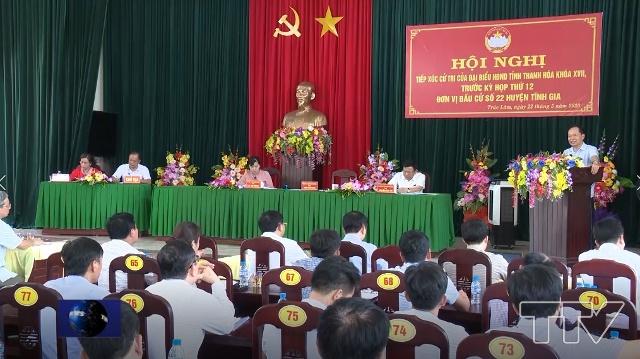 đồng chí Trịnh Văn Chiến, Uỷ viên Trung ương Đảng, Bí thư Tỉnh ủy, Chủ tịch HĐND tỉnh phát biểu tại buổi làm việc