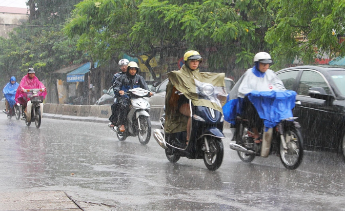 Hà Nội có mưa vừa, mưa to và dông, có nơi mưa rất to.
