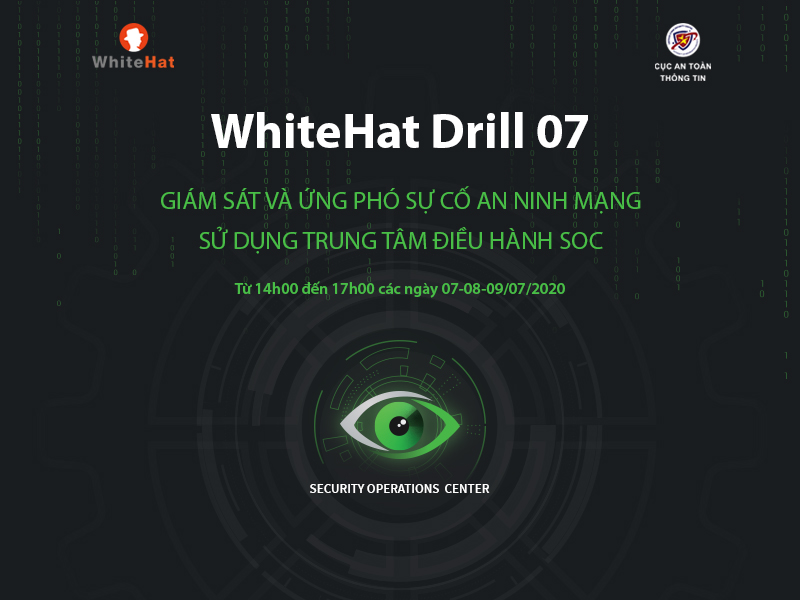 Chương trình Diễn tập an ninh mạng lần thứ 7 sẽ được trực tuyến tại Cộng đồng an ninh mạng Việt Nam WhiteHat.vn