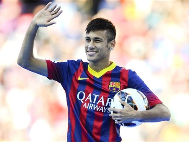 Neymar ra mắt Barca vào năm 2013. (Ảnh: Getty). 