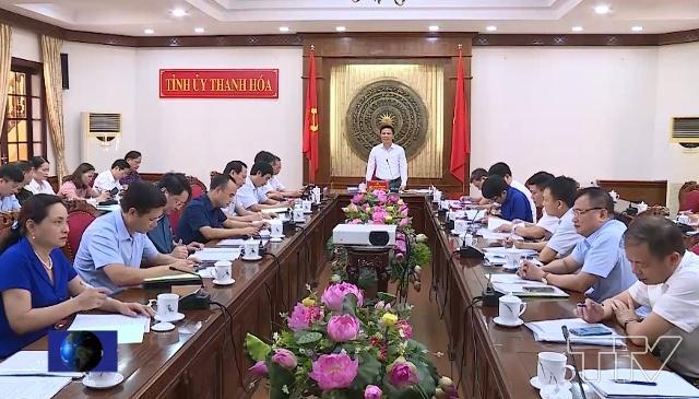 Ban Thường vụ Tỉnh ủy Thanh Hóa duyệt nội dung Đại hội đại biểu Đảng bộ Thành phố Sầm Sơn lần thứ XVII