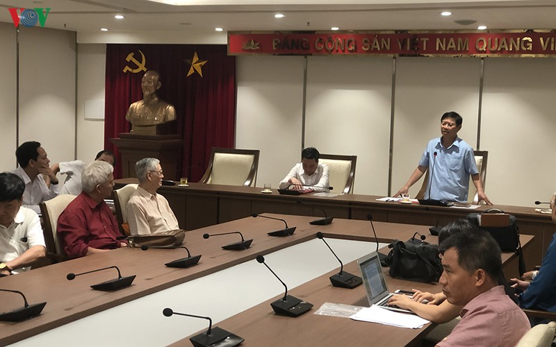 Phó Ban Tuyên giáo Thành ủy Phạm Thanh Học phát biểu tại một cuộc họp (Ảnh minh họa)