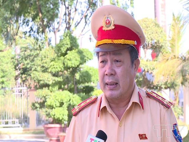 Đại tá Lê Văn Chiến, Trưởng phòng CSGT, Công an tỉnh Thanh Hóa cho biết: Chúng tôi đã tập huấn cho anh em nghiệp vụ phát hiện, đấu tranh với tội phạm, làm sao đảm bảo an toàn cho cả cán bộ lẫn tội phạm và những người xung quanh.