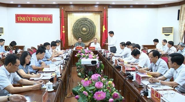 đoàn công tác của Ban Tổ chức Trung ương về làm việc với tỉnh Thanh Hoá