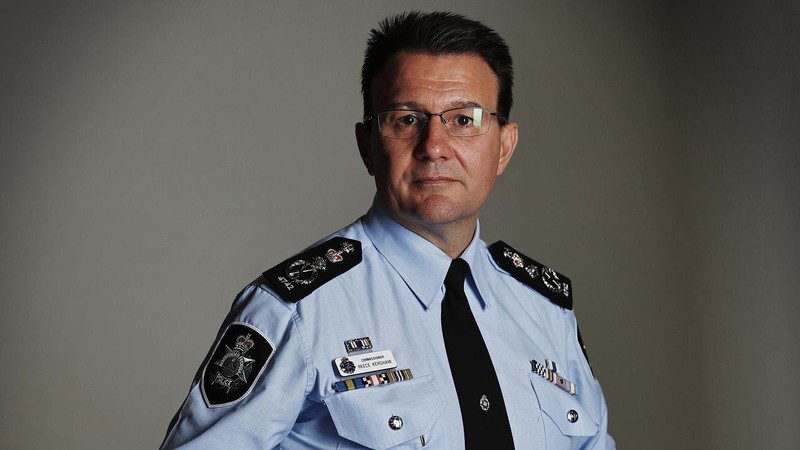 Ông Reece Kershaw, Giám đốc Cảnh sát liên bang Australia. Ảnh Sam Ruttyn.