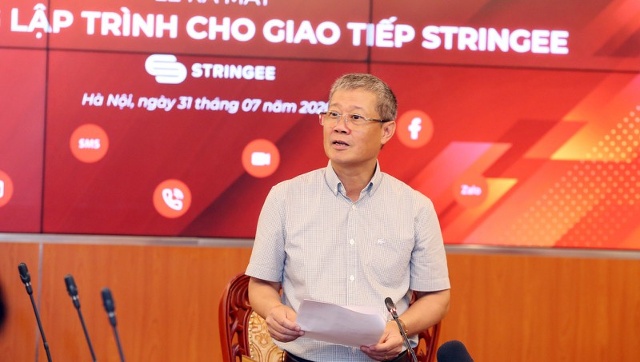 Thứ trưởng Bộ TT&TT Nguyễn Thành Hưng phát biểu tại lễ ra mắt nền tảng Stringee.