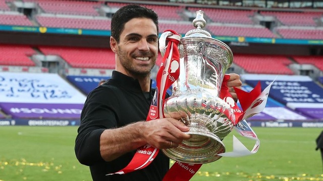 HLV Mikel Arteta làm được điều chưa từng có trong lịch sử Arsenal (Ảnh: Getty).