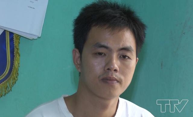 Đối tượng Đinh Quang Huy, sinh năm 1994, trú tại xã Thiệu Toán.