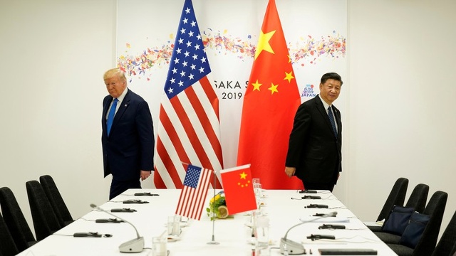 Tổng thống Mỹ Donald Trump và Chủ tịch Trung Quốc Tập Cận Bình tại Osaka, Nhật Bản ngày 29/6/2019. Ảnh: Reuters