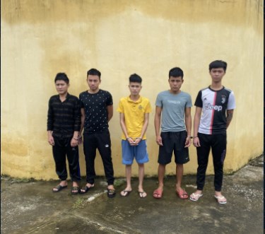 Các đối tượng bị bắt giam trong vụ gây rối  TTCC trên địa bàn xã Quảng Nham