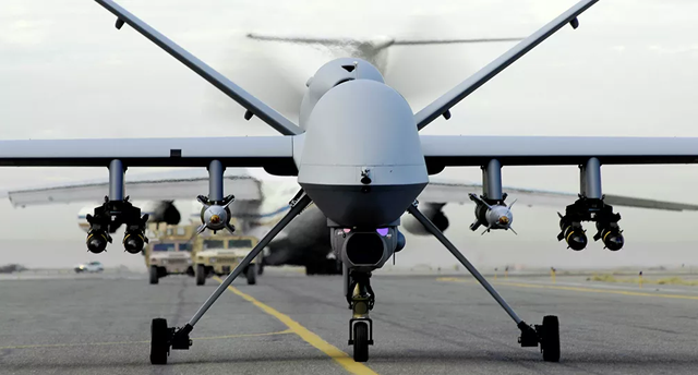M&aacute;y bay kh&ocirc;ng người l&aacute;i MQ-9 Reaper (Ảnh: Sputnik)