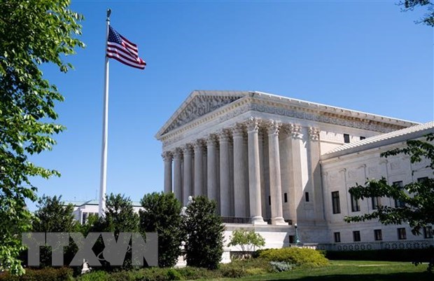 Tòa án tối cao Mỹ tại Washington, DC. (Ảnh: AFP/ TTXVN)