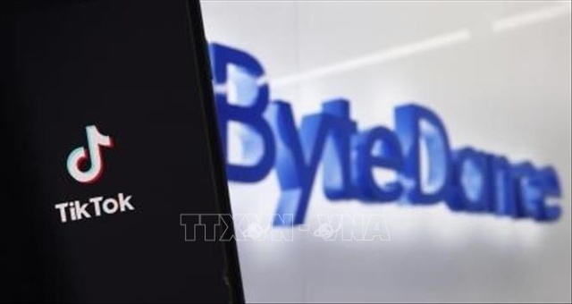 ByteDance thông báo kế hoạch phát hành cổ phiếu TikTok Global. Ảnh: Kyodo/TTXVN