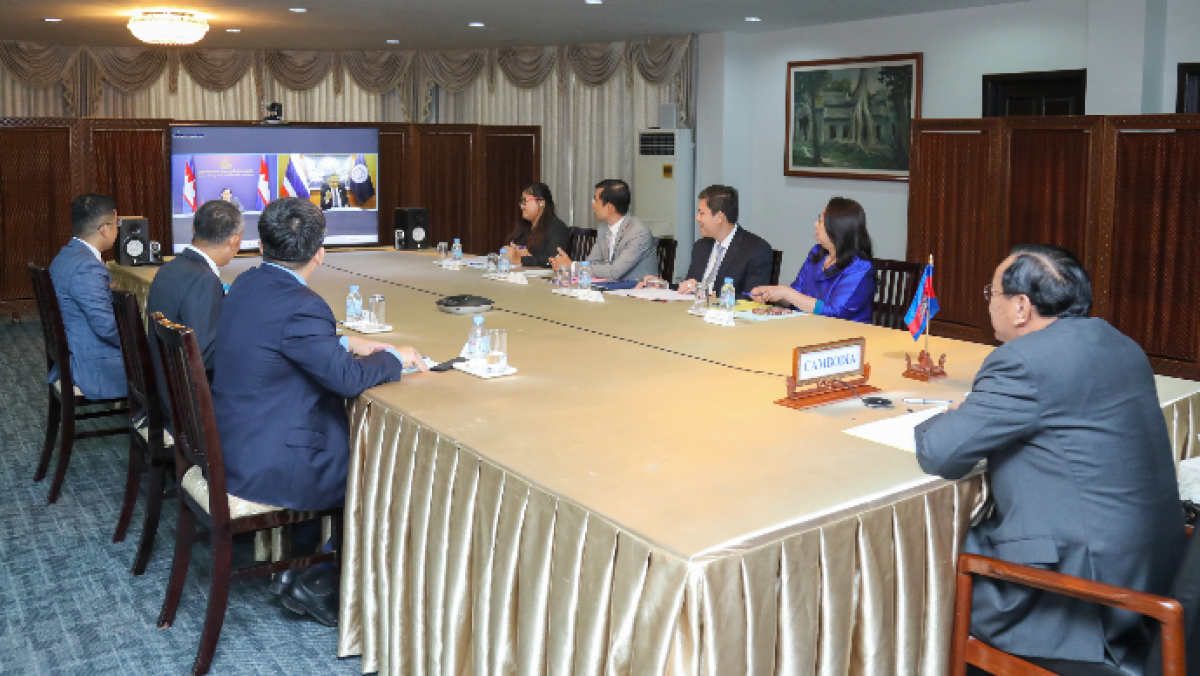 Quang cảnh buổi họp (Ảnh: Bộ Ngoại giao Campuchia)