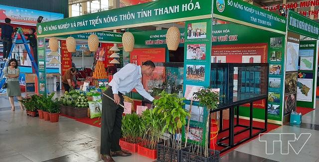 gian trưng bày của Sở Nông nghiệp và phát triển nông thông tỉnh Thanh Hóa.