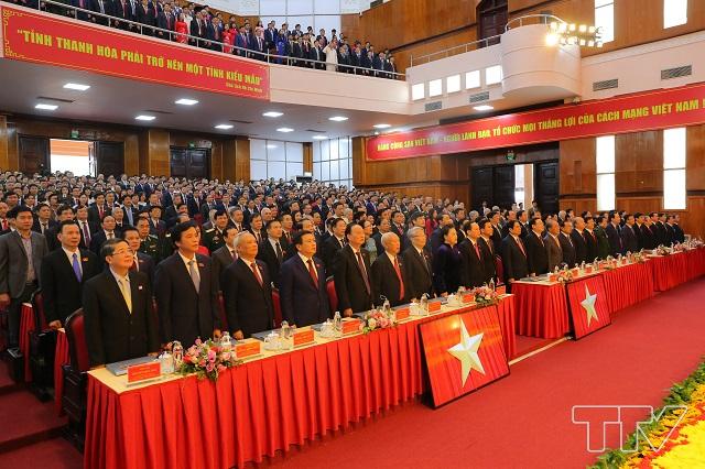 Đại biểu dự phiên khai mạc Đại hội Đại biểu Đảng bộ tỉnh Thanh Hóa lần thứ XIX, nhiệm kỳ 2020 – 2025.