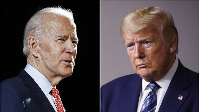 Trump và Biden kêu gọi cử tri các bang chiến địa đi bỏ phiếu sớm. Ảnh: KT